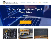 Tablet Screenshot of optimizepressgeek.com